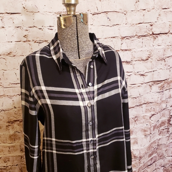 NWT Max Studio Plaid Shirtdress Small - Picture 4 of 8